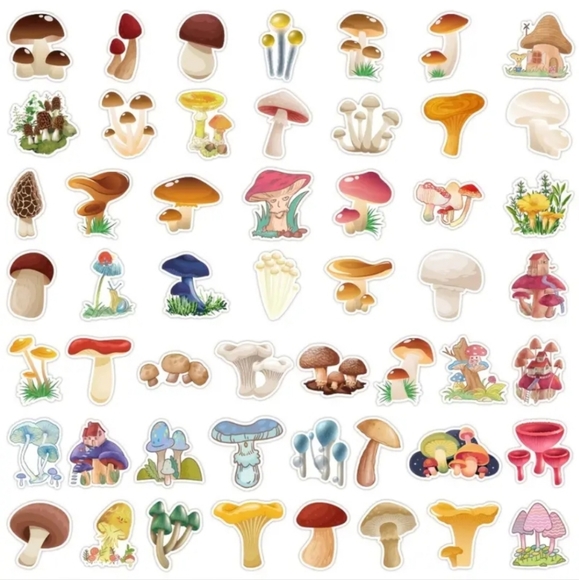 Mushrooms Sticker Pack - 50 Stickers - Picture 10 of 12